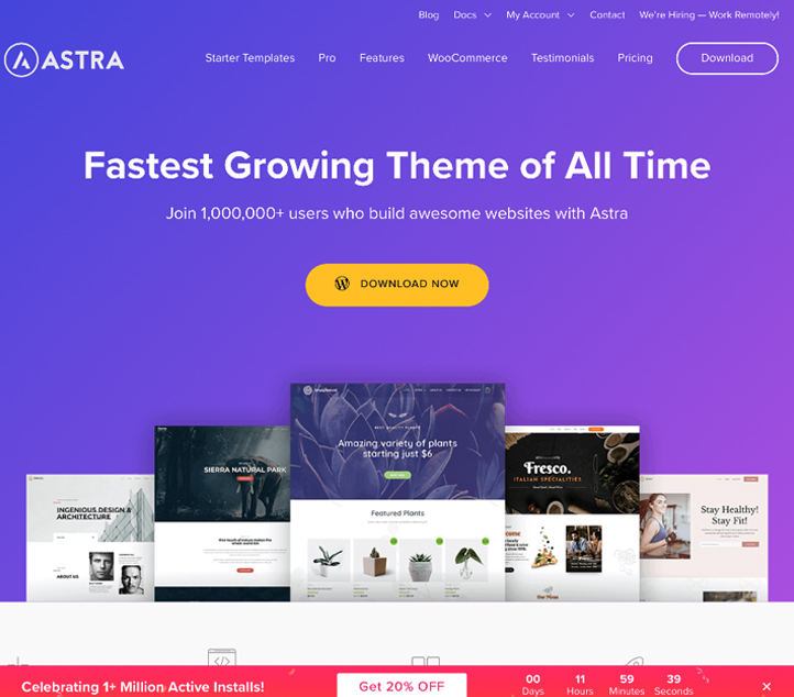 Astra - Best Free Business WordPress Themes and Templates 2020